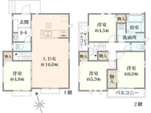 【東京都/調布市菊野台】調布市菊野台二丁目新築戸建　（L号棟/全13棟） 間取り図