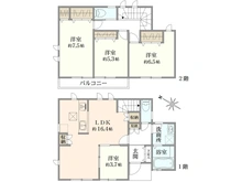 【東京都/日野市百草】日野市百草　B号棟 間取り図