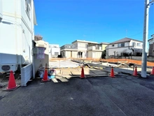 【東京都/調布市深大寺北町】調布市深大寺北町4丁目新築戸建　A号棟 建築中の外観
