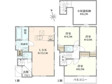 【東京都/調布市深大寺北町】調布市深大寺北町4丁目新築戸建　A号棟 間取り図