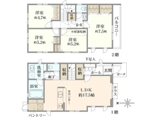 【東京都/調布市深大寺元町】調布市深大寺元町4丁目新築戸建　3号棟 間取り図