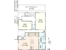 【東京都/調布市深大寺元町】調布市深大寺元町4丁目　戸建 間取り図