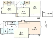 【東京都/三鷹市中原】三鷹市中原1丁目　中古戸建 間取り図
