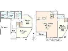 【東京都/目黒区南】目黒区南～shiroi家～  間取り図
