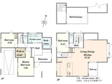 【東京都/世田谷区赤堤】赤堤4丁目　新築戸建 間取り図