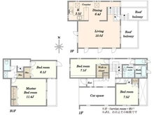 【東京都/新宿区中落合】新宿区中落合2丁目　中古戸建 間取り図