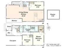 【東京都/世田谷区奥沢】世田谷区奥沢8丁目 一戸建 間取り図