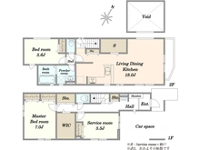 【東京都/大田区田園調布南】大田区田園調布南新築戸建て 間取り図