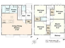 【東京都/府中市四谷】府中市四谷3丁目　新築戸建N号棟 間取り図