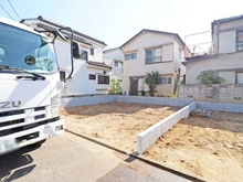 【東京都/足立区大谷田】足立区大谷田5丁目　新築戸建2号棟 現地（建築前）：左側