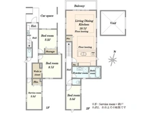 【東京都/三鷹市深大寺】三鷹市深大寺3丁目新築戸建1号棟 間取り図