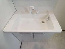 【東京都/日野市平山】日野市平山5丁目　新築戸建1号棟 洗面室：洗面化粧台