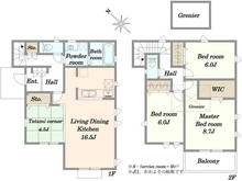 【神奈川県/川崎市麻生区片平】新築戸建FOREST TOWN片平 9号棟 間取り図
