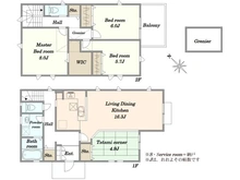 【神奈川県/川崎市麻生区片平】新築戸建FOREST TOWN片平 11号棟 間取り図