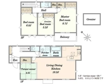 【神奈川県/川崎市麻生区片平】新築戸建FOREST TOWN片平 12号棟 間取り図