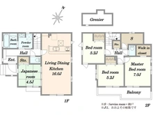 【東京都/国分寺市戸倉】国分寺市戸倉4丁目新築戸建1号棟 間取り図