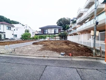 【神奈川県/川崎市多摩区栗谷】川崎市多摩区栗谷1丁目新築戸建1号棟 現地（建築前）：全2棟（右）