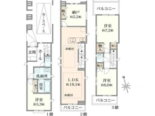 【東京都/大田区大森西】大田区大森西6丁目新築戸建 間取り図