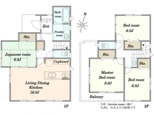 【神奈川県/秦野市東田原】秦野市東田原 新築戸建1号棟 間取り図