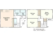 【東京都/日野市東豊田】日野市東豊田1丁目中古戸建 間取り図