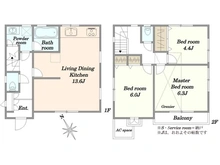 【東京都/府中市本町】府中市本町2丁目中古戸建 間取り図