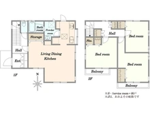 【神奈川県/川崎市多摩区生田】川崎市多摩区生田5丁目　中古戸建 間取り図