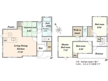 【東京都/稲城市平尾】稲城市平尾4丁目新築戸建　【5号棟】 間取り図