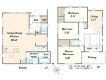 【東京都/稲城市平尾】稲城市平尾4丁目新築戸建　【7号棟】 間取り図