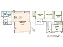 【東京都/稲城市平尾】稲城市平尾4丁目新築戸建　【12号棟】 間取り図
