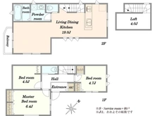 【神奈川県/川崎市宮前区菅生】川崎市宮前区菅生5丁目新築戸建てA号棟 間取り図