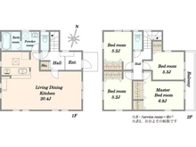 【東京都/町田市大蔵町】町田市大蔵町　新築戸建2号棟 間取り図