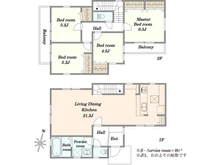 【東京都/町田市大蔵町】町田市大蔵町　新築戸建4号棟 間取り図