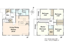 【東京都/町田市大蔵町】町田市大蔵町　新築戸建5号棟 間取り図