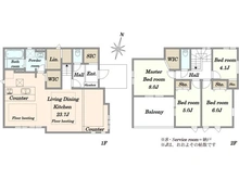 【東京都/町田市成瀬台】町田市成瀬台3丁目　新築戸建 間取り図