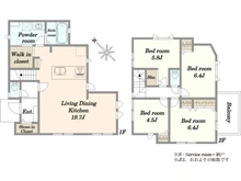 【神奈川県/川崎市多摩区南生田】多摩区南生田1丁目　新築戸建1号棟 間取り図