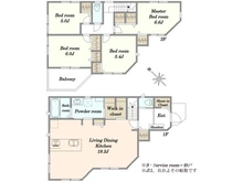 【神奈川県/川崎市多摩区南生田】多摩区南生田1丁目　新築戸建4号棟 間取り図