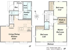 【東京都/稲城市押立】稲城市押立　8号棟 間取り図