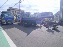 【神奈川県/綾瀬市深谷中】深谷中4丁目新築戸建てA号棟 建築中の外観：全2棟