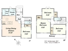 【神奈川県/綾瀬市深谷中】深谷中4丁目新築戸建てB号棟 間取り図