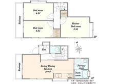 【神奈川県/川崎市多摩区三田】川崎市多摩区三田1丁目　中古戸建 間取り図
