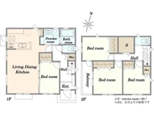 【神奈川県/川崎市多摩区南生田】川崎市多摩区南生田3丁目　C棟 間取り図