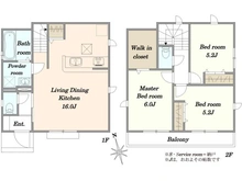 【東京都/稲城市押立】稲城市押立　2号棟 間取り図