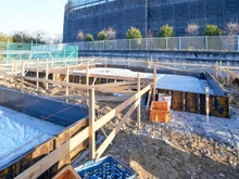 【東京都/稲城市東長沼】稲城市東長沼　新築戸建A号棟 建築中の外観：全4棟