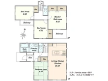 【神奈川県/秦野市東田原】秦野市東田原　新築戸建2号棟　 間取り図