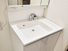 【東京都/稲城市東長沼】稲城市東長沼　新築戸建2号棟 洗面室：洗面ボール