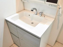 【東京都/稲城市東長沼】稲城市東長沼　新築戸建5号棟 洗面室：洗面ボール