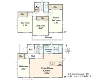【東京都/町田市南大谷】町田市南大谷1丁目　新築戸建 間取り図