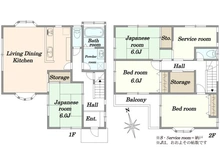 【東京都/町田市相原町】町田市相原町　中古戸建 間取り図