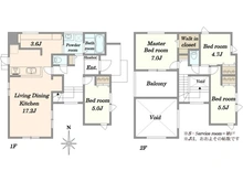 【神奈川県/川崎市麻生区細山】川崎市麻生区細山8丁目新築戸建 間取り図