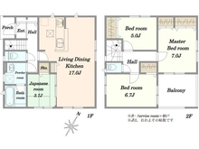【東京都/町田市野津田町】町田市野津田町　新築戸建1号棟 間取り図